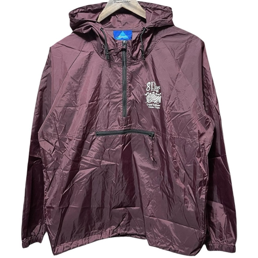 Vintage 80s 90s 8 flags over MTB Baltimore amusement park Acadia 1/4 zip jacket